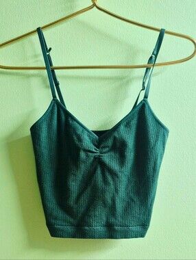 Aerie Superchill Ruched Ribbed Tank Top
